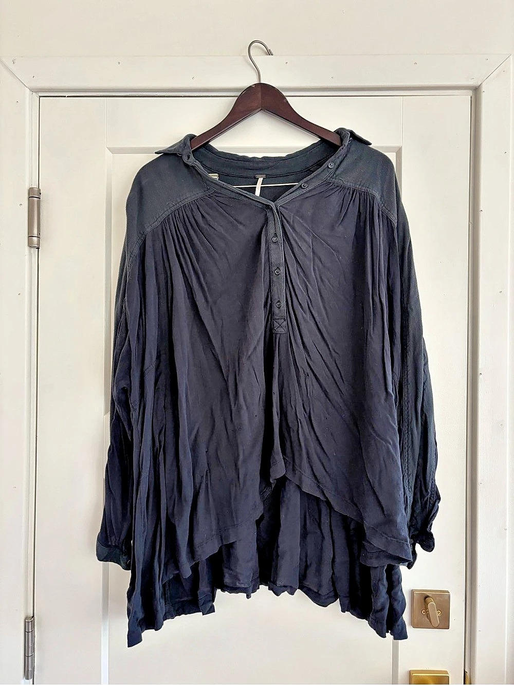 Free People Black Tunic Size Medium